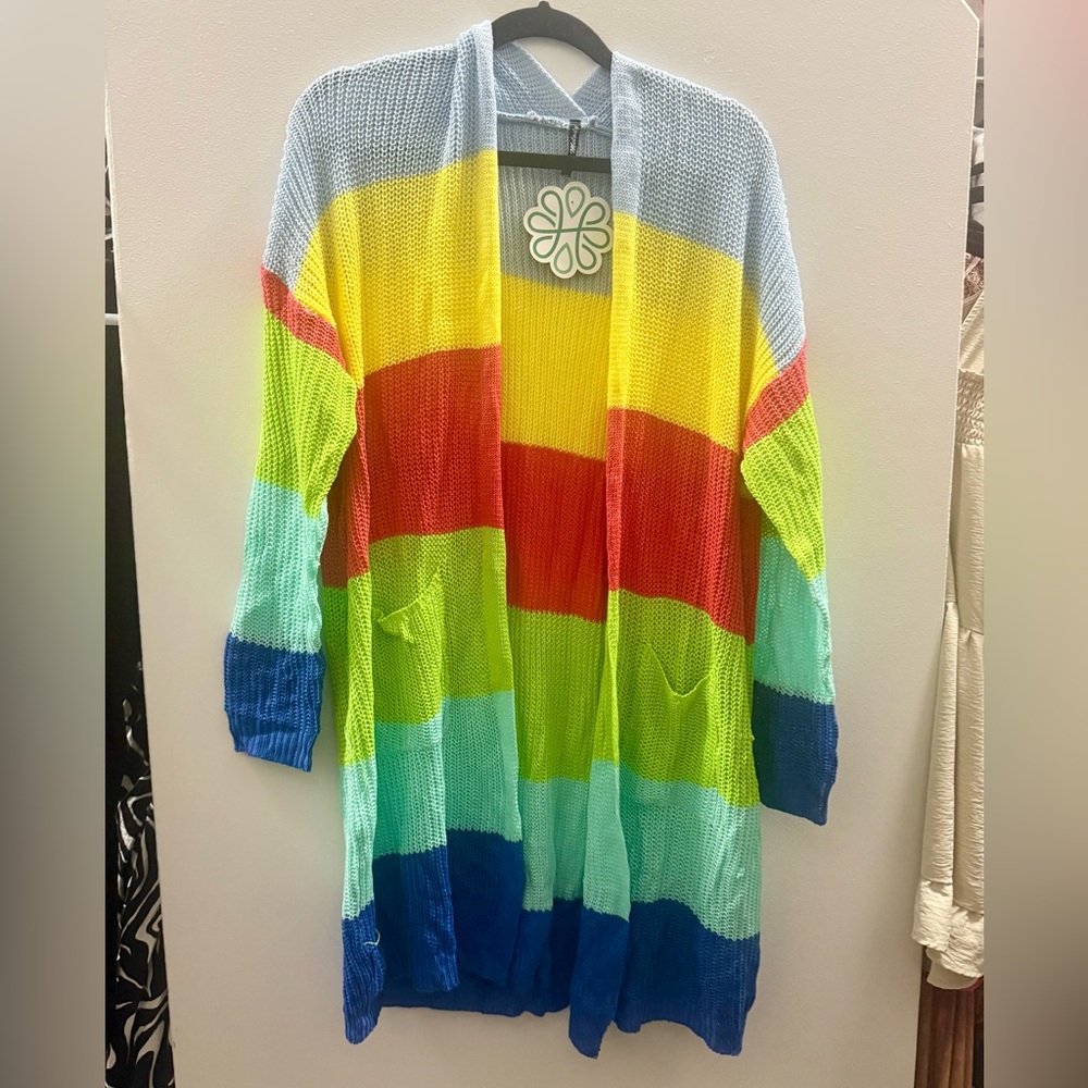FINAL PRICE - NWT rainbow cardigan🌼